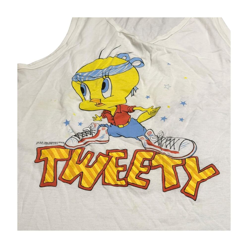 Vintage Tweety Looney Tunes Tank Top Large - Picture 8 of 8